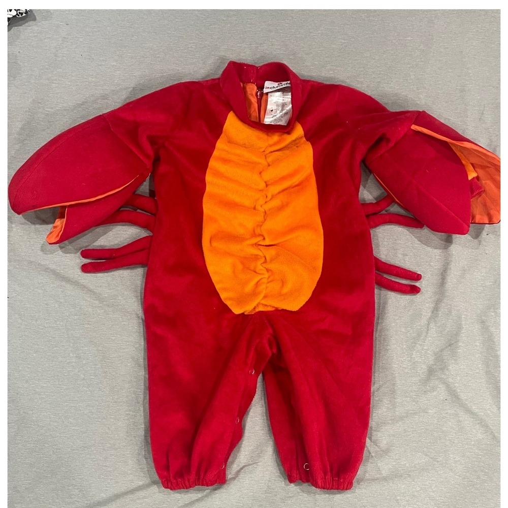 In Character Lil Lobster Halloween Costume Sz S 6-12 mos Cute Body Suit‎ Only